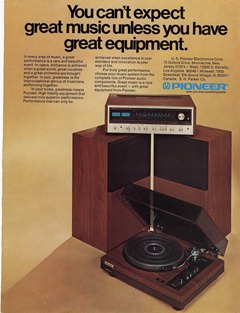 Pioneer Stereo Ad 1974